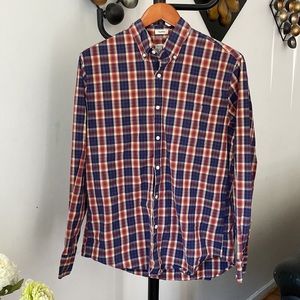 J.Crew Men's Classic Organic Cotton-Stretch Secret-Wash Poplin Shirt